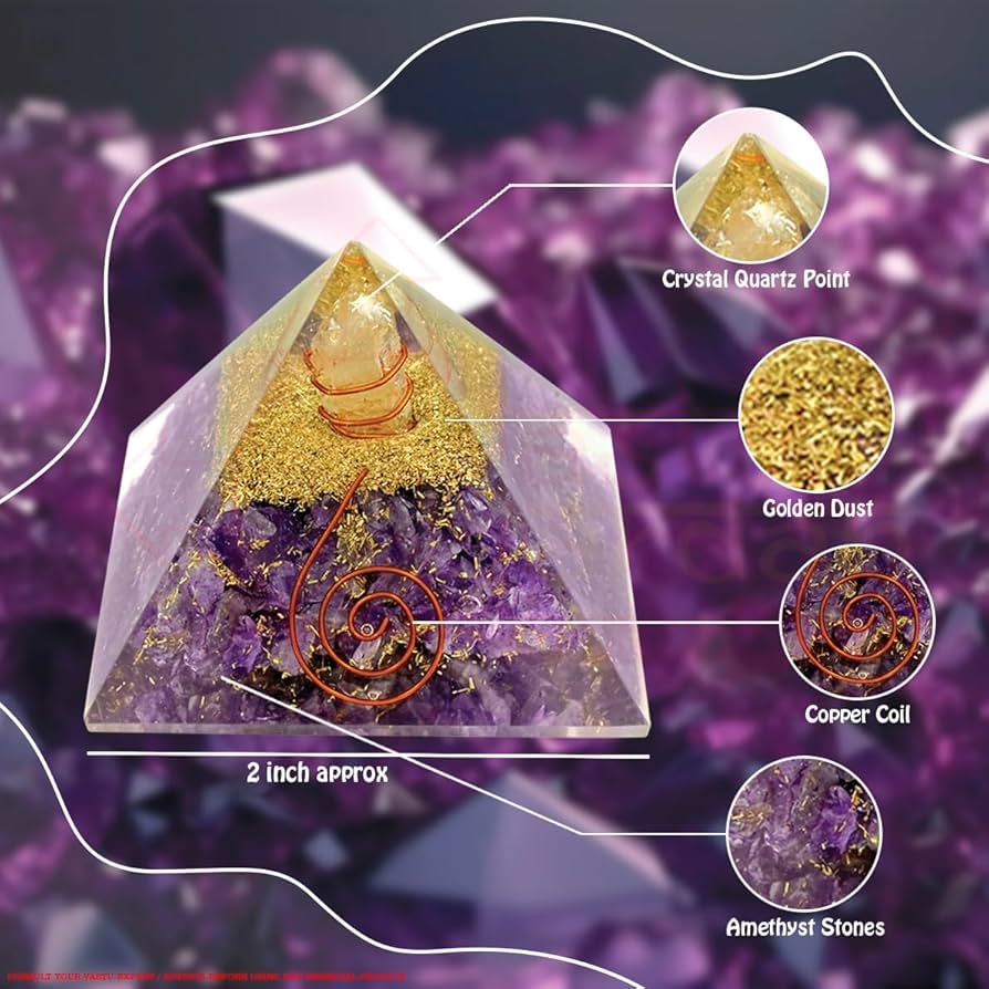 Clear Quartz Energy Crystal Pyramid